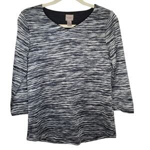 Chico's Easywear Lined Top w/ Elbow Length Sleeves Small Chico's 0
